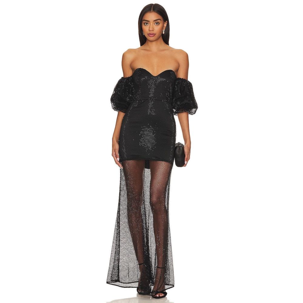 House of Harlow 1960 x REVOLVE Sulima Bustier Off shoulder Gown in Black